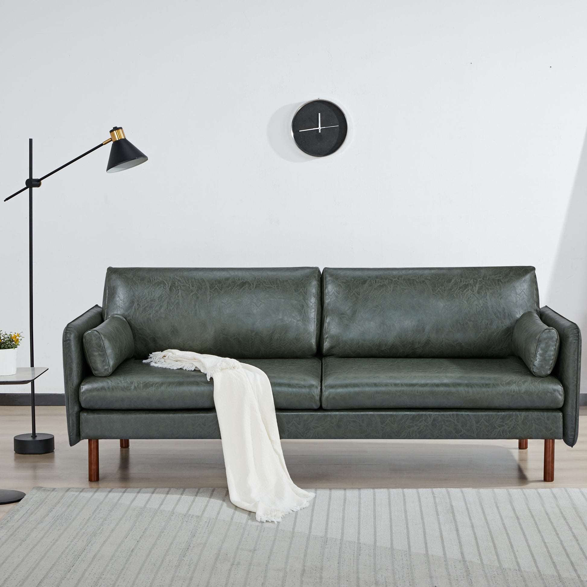Yucca 3-Seater Sofa - Faux Leather - Artdeco Home