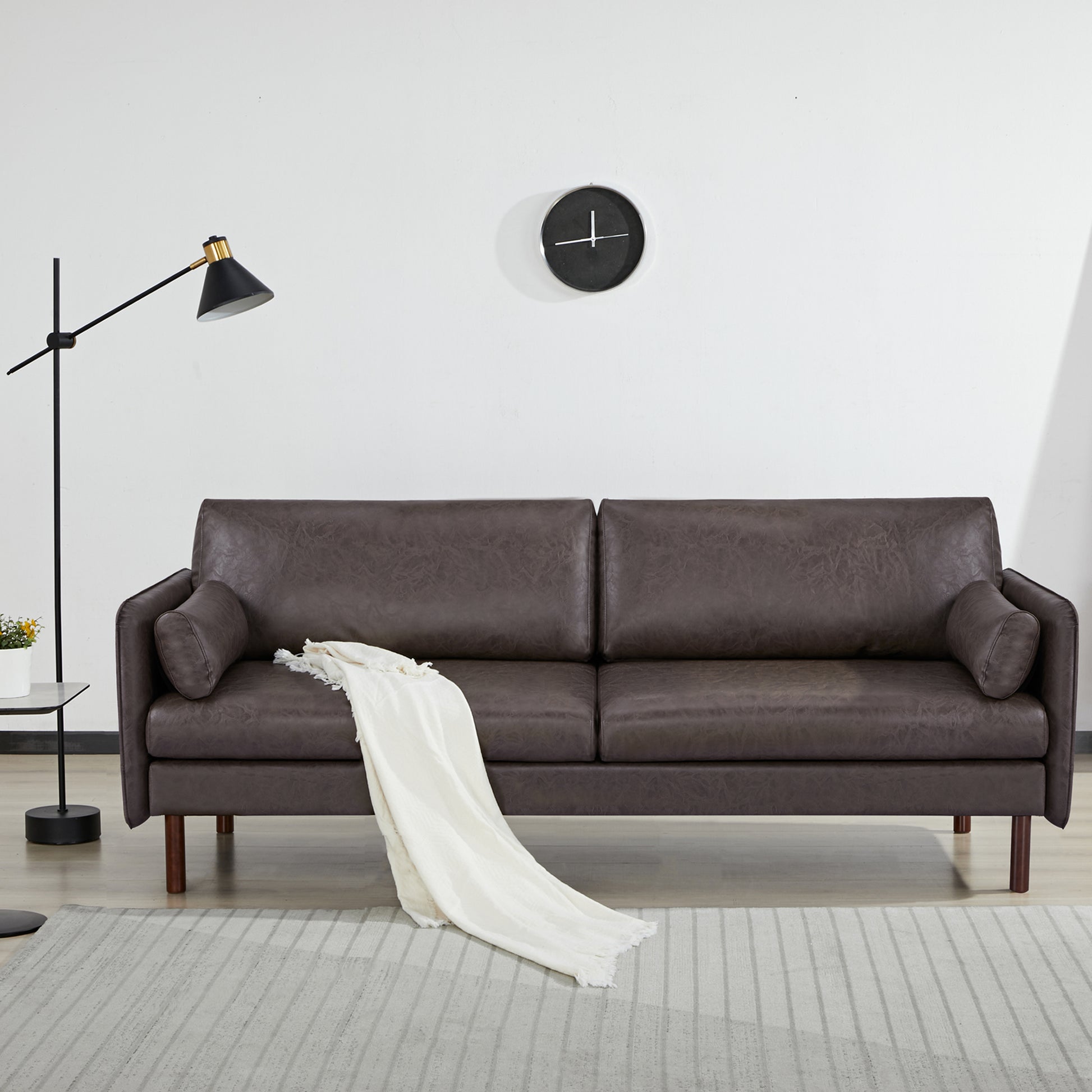 Yucca 3-Seater Sofa - Faux Leather - Artdeco Home