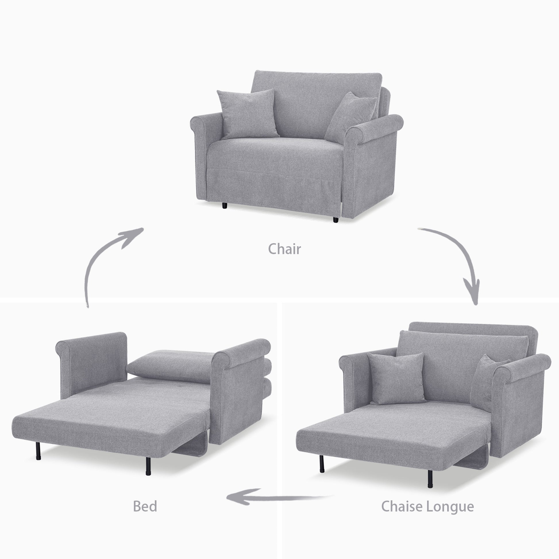 Fresno Convertible Chair - Artdeco Home