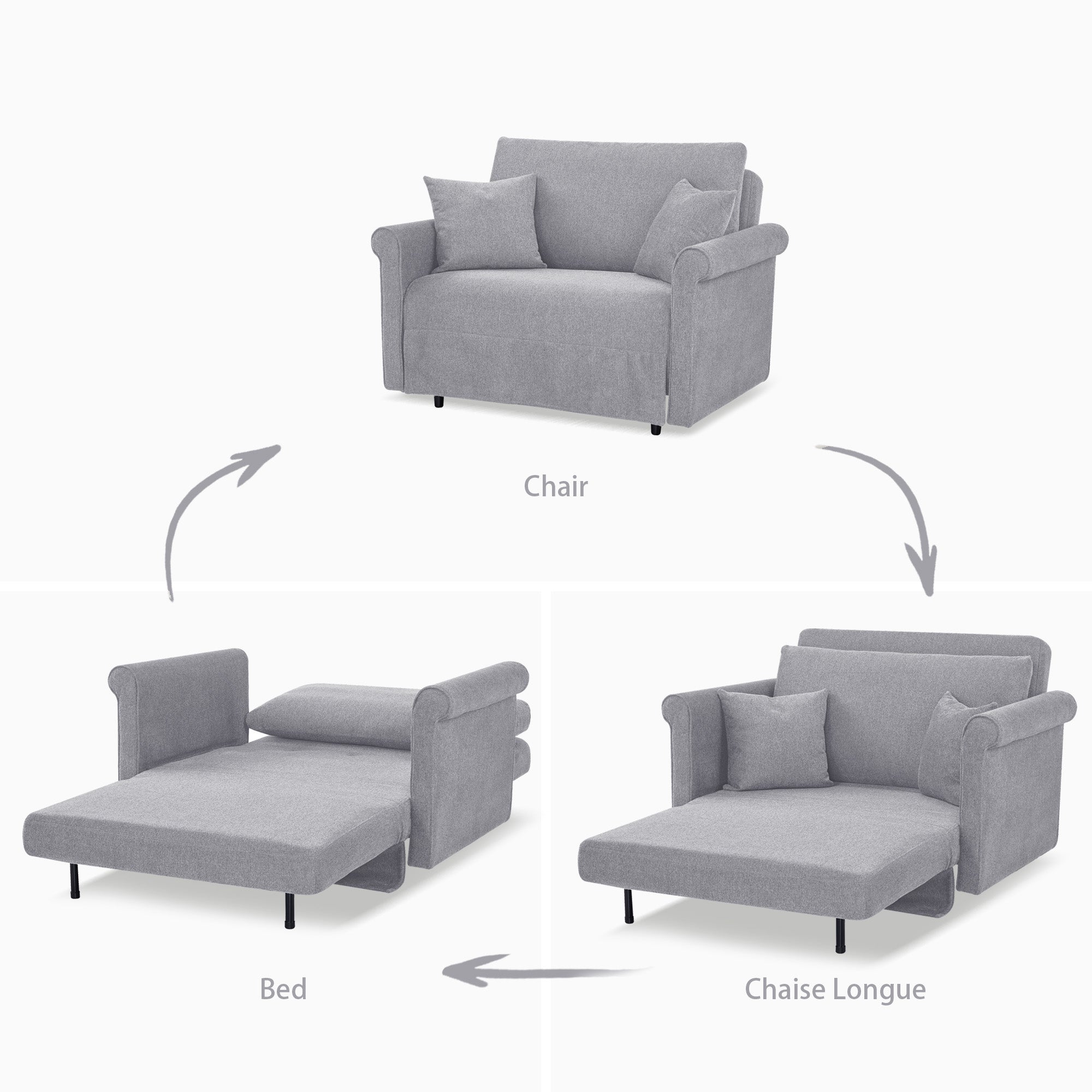 Fresno Convertible Chair - Artdeco Home
