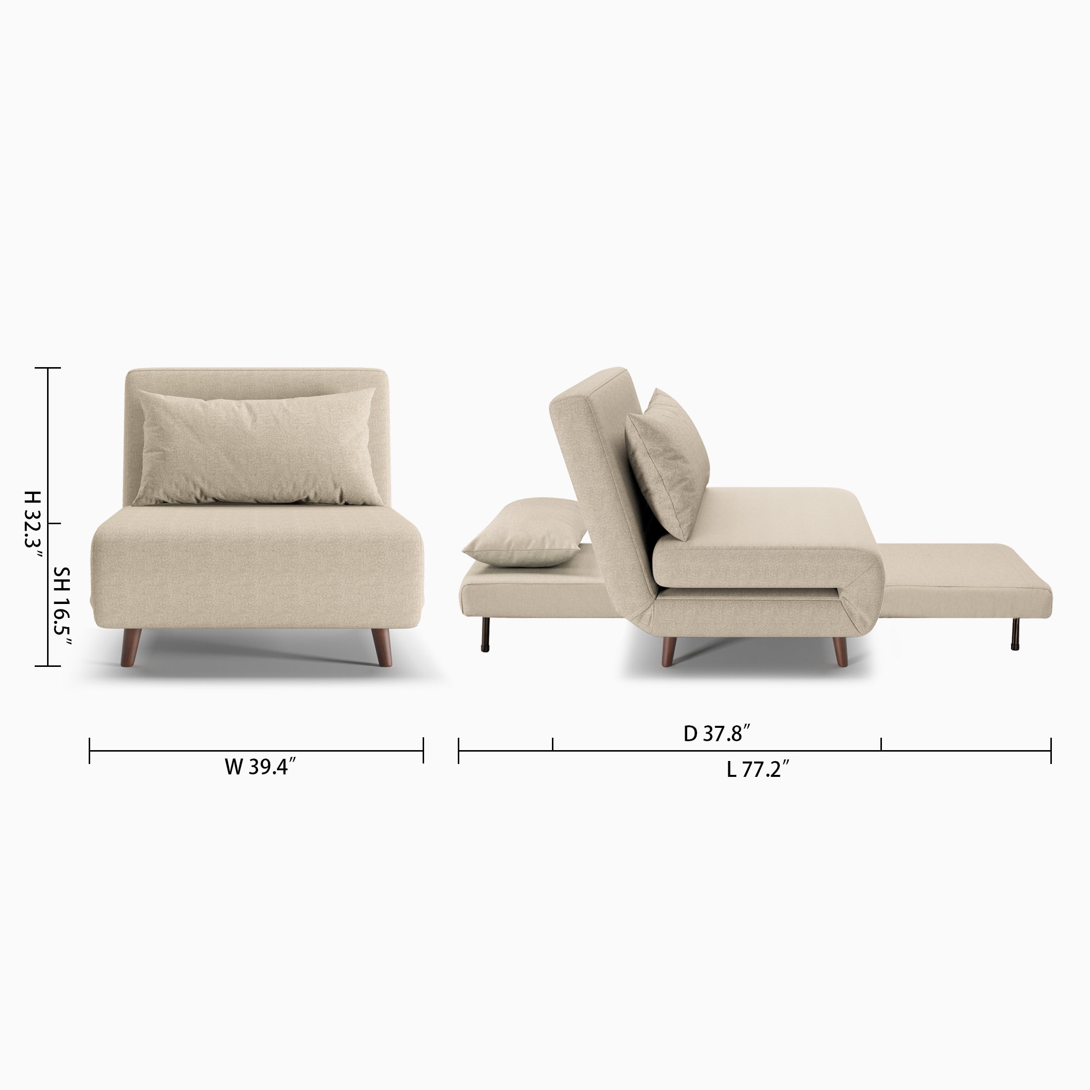 Tustin 40" Convertible Chair