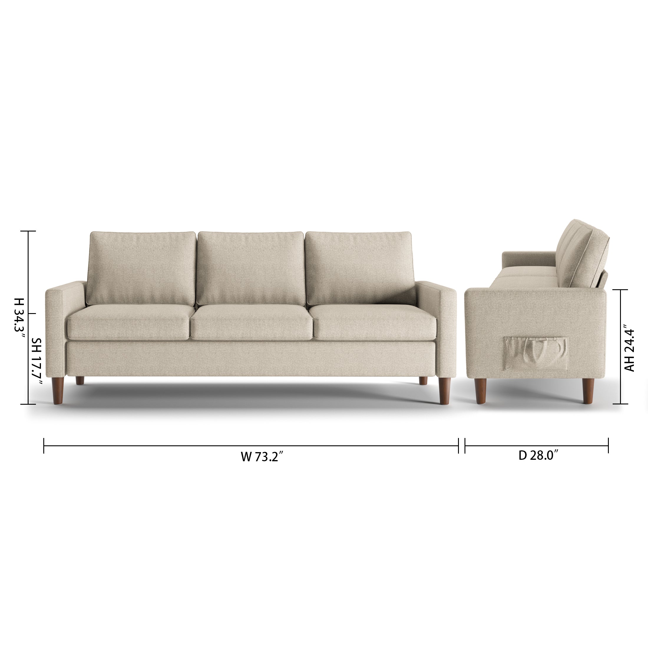Stowaway Storage 3-Seater Sofa