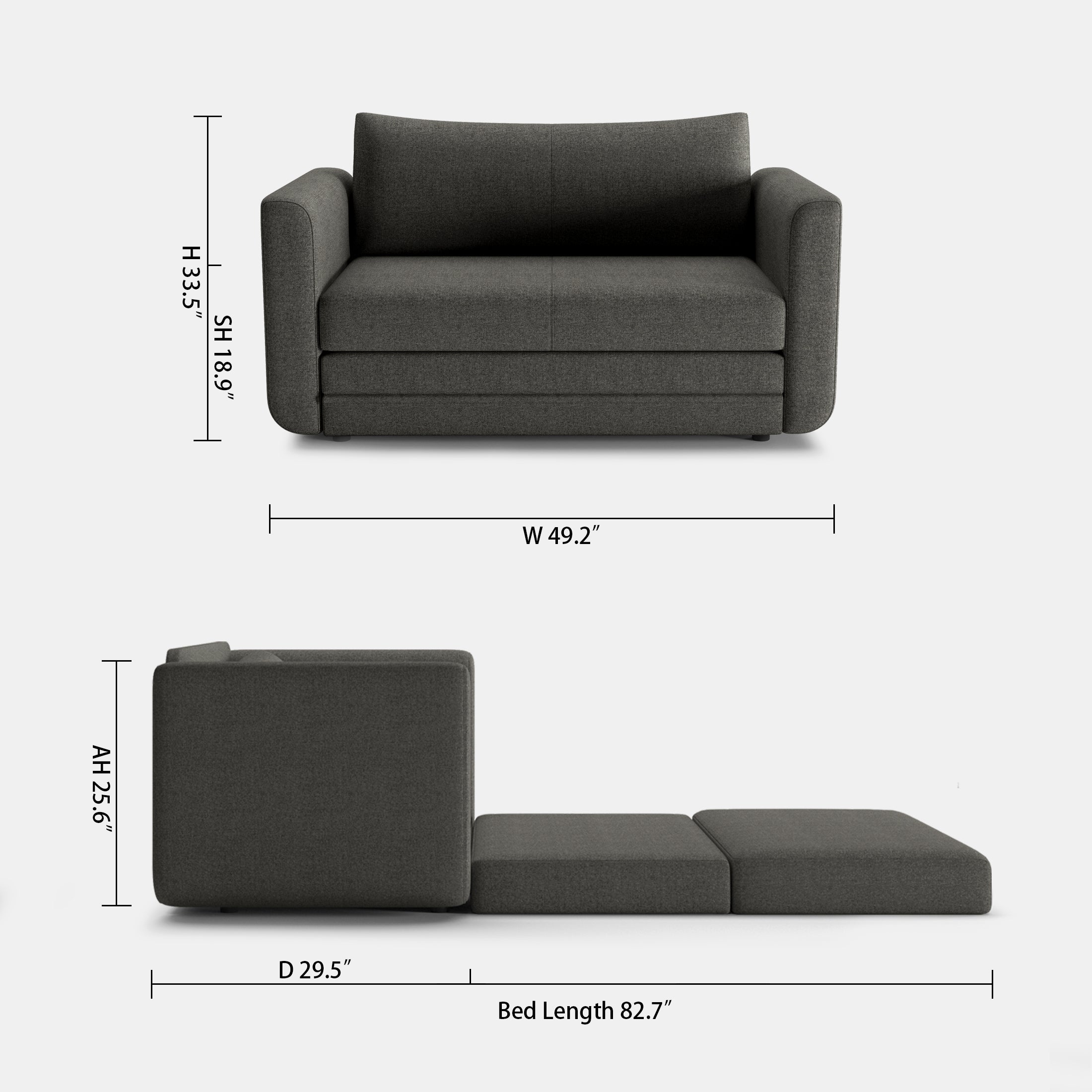 Afton Sleeper Loveseat Sofa