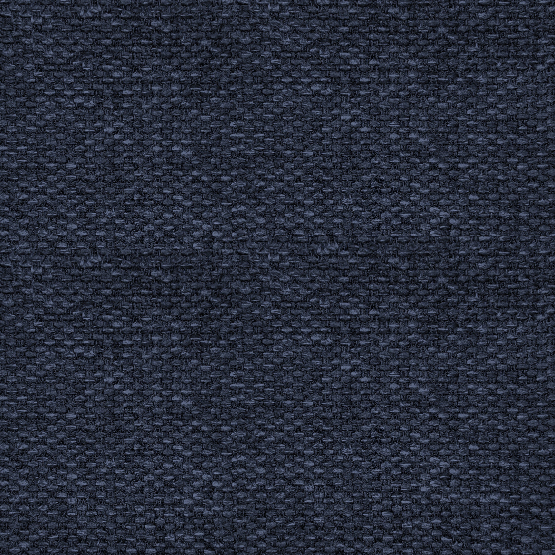 Oakland Loveseat in Navy Blue featuring a close-up of the dark navy upholstery with a textured woven pattern and visible interlaced fibers