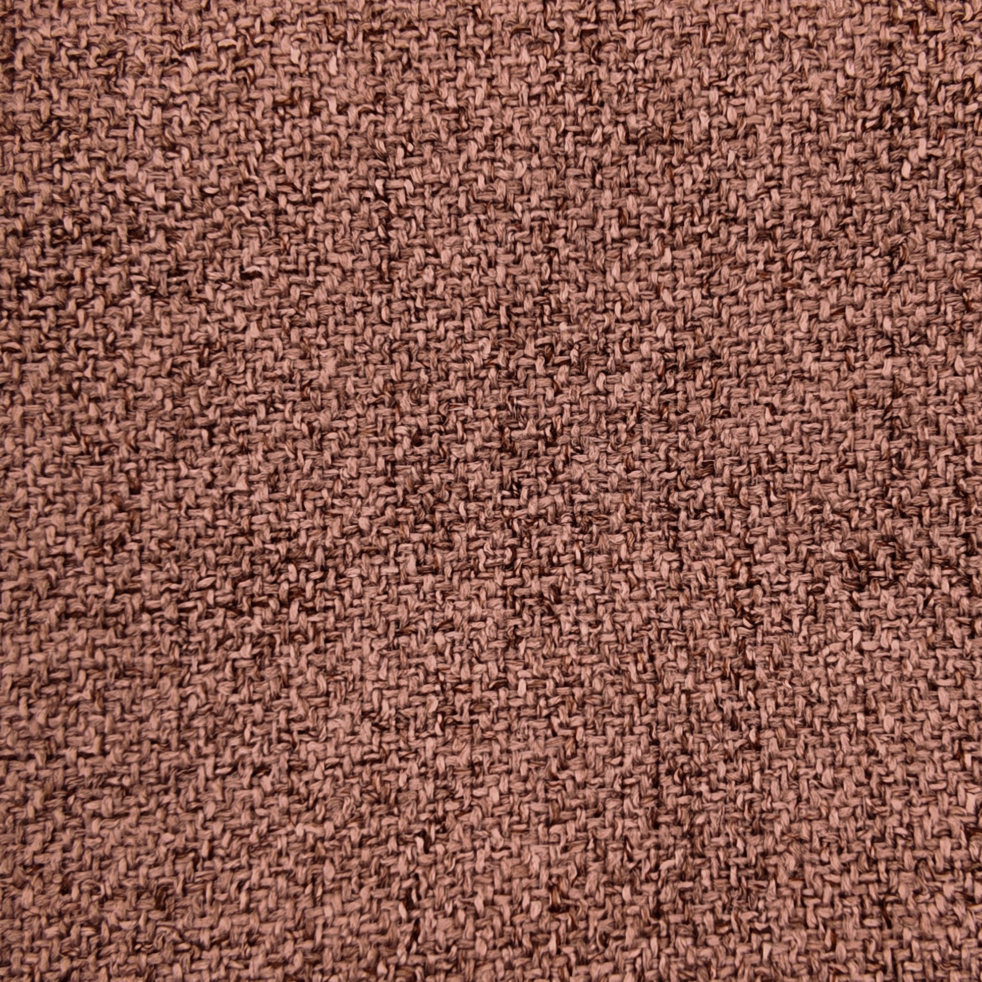 Metro Loveseat in Rosewood Blush featuring a close-up of the rosewood blush upholstery with a dense textured weave of muted pink and brown fibers.