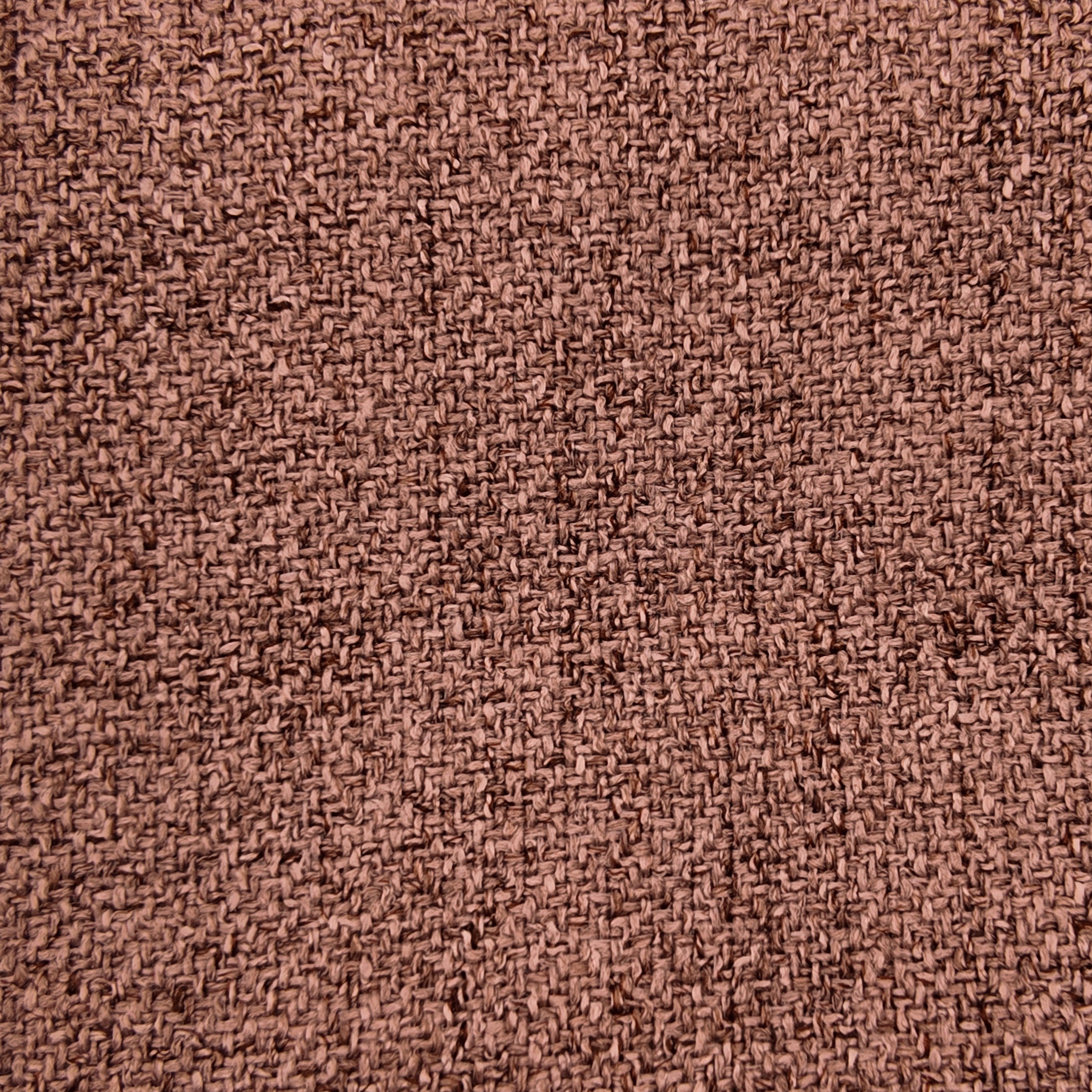 Metro Loveseat in Rosewood Blush featuring a close-up of the rosewood blush upholstery with a dense textured weave of muted pink and brown fibers.