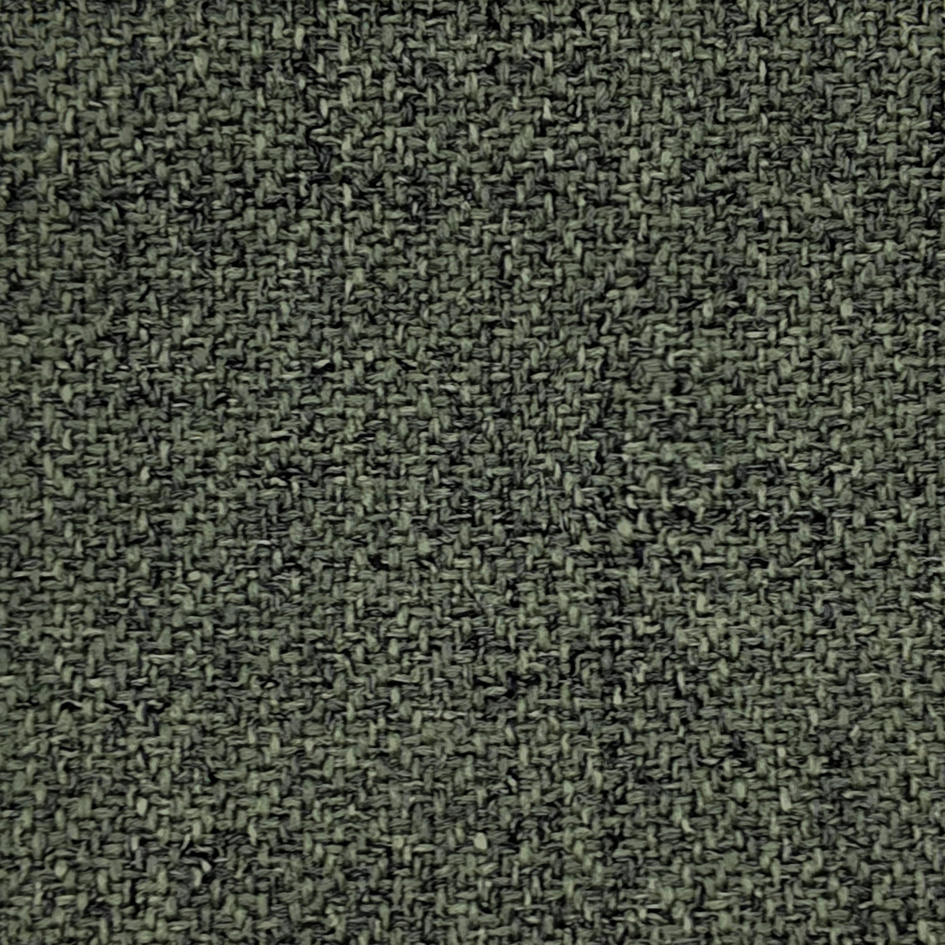 Metro Loveseat in Olive Green featuring a close-up of the olive green upholstery with a dense woven texture of muted green and dark interlaced fibers.