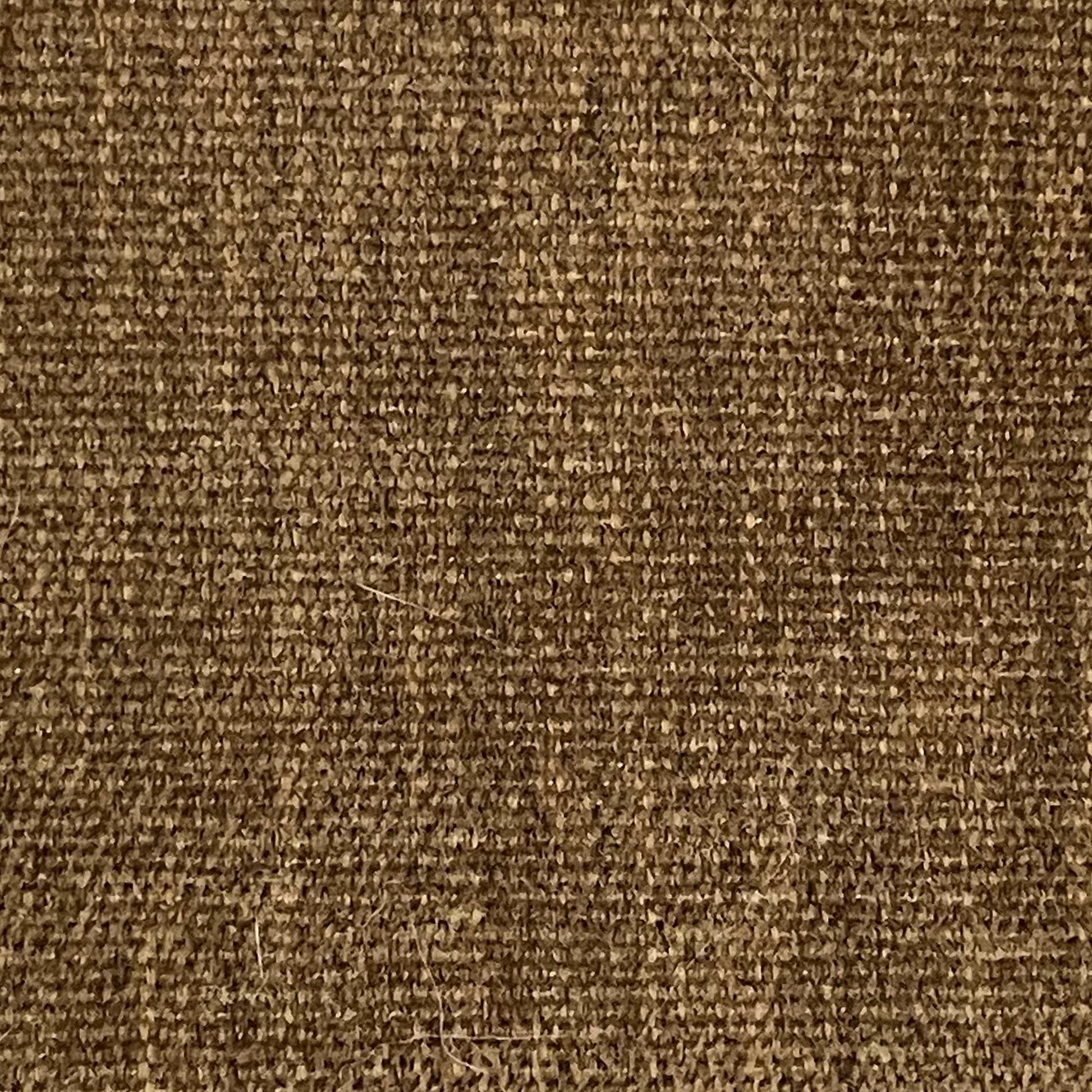 Madison Loveseat in Caramel Brown featuring a close-up of the caramel brown upholstery with a dense woven texture and subtle tonal variation