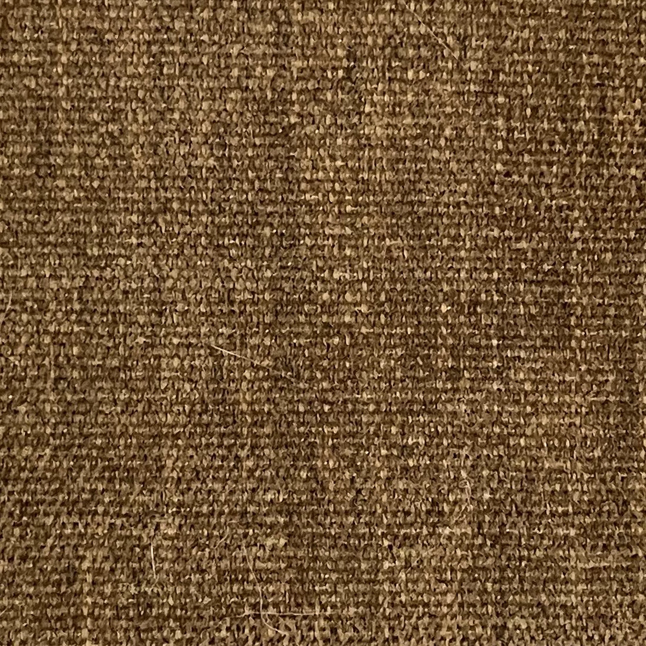 Madison Loveseat in Caramel Brown featuring a close-up of the caramel brown upholstery with a dense woven texture and subtle tonal variation